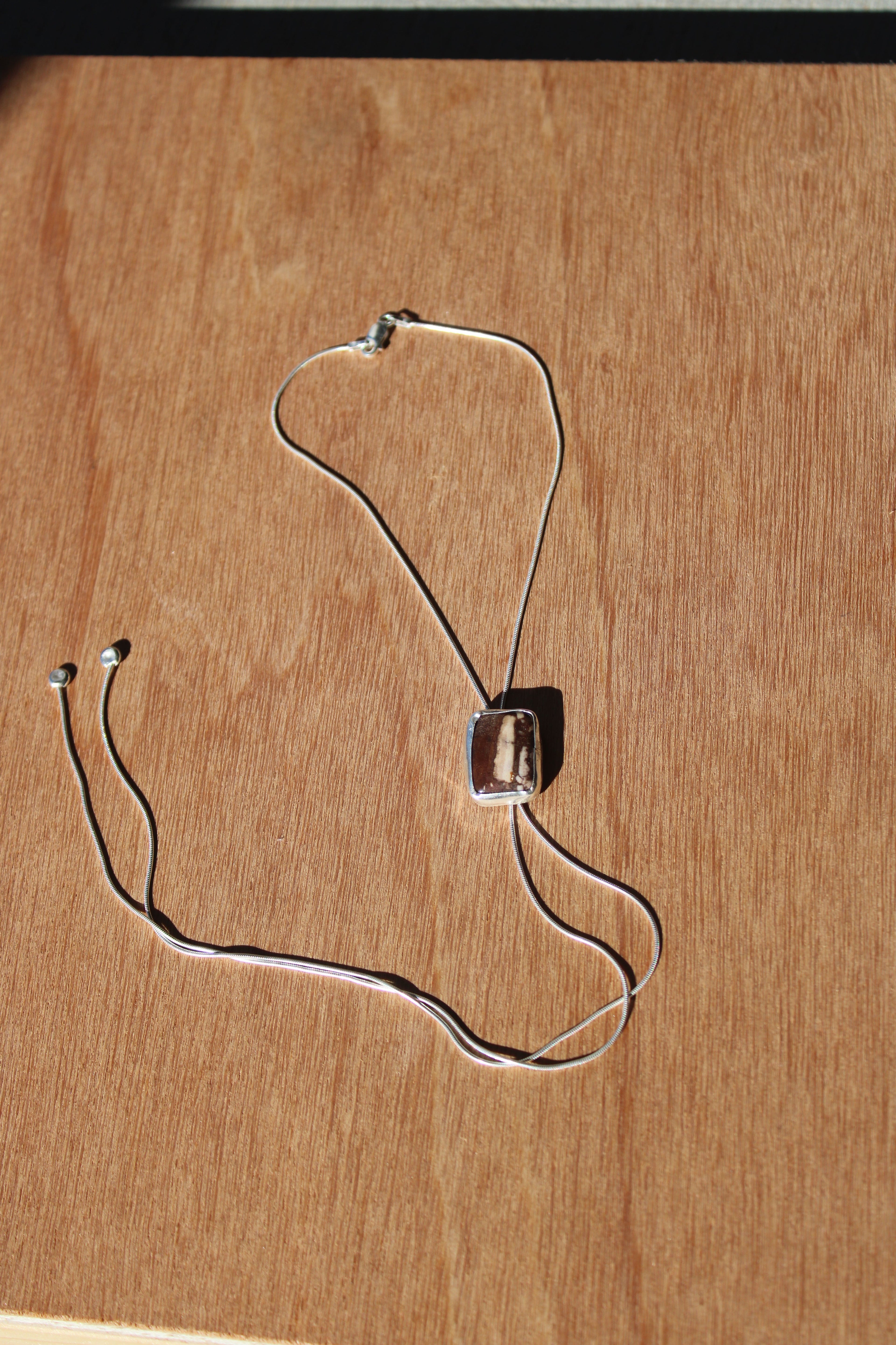 driftwood stripe bolo tie
