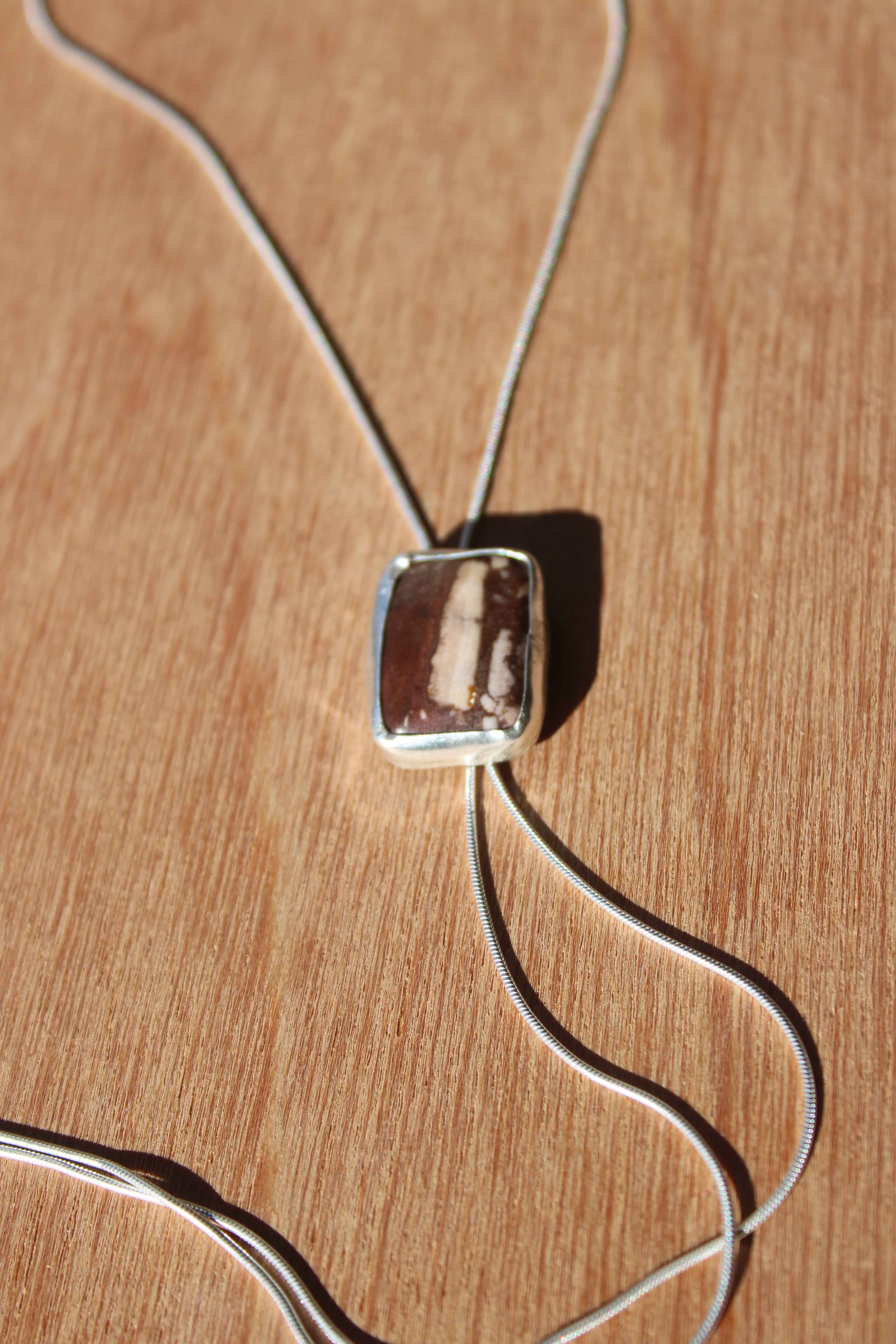 driftwood stripe bolo tie